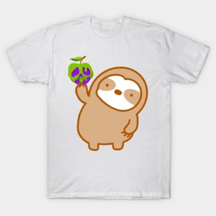 Halloween Poison Apple Sloth T-Shirt